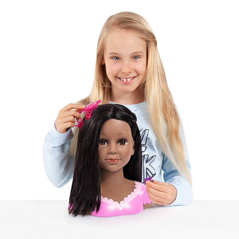 Bayer Design - CHARLENE SUPER MODEL - STYLING HEAD - DARK HAIR