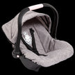Bayer Design - DELUXE CAR SEAT WITH CANNOPY - GREY WITH CROWN