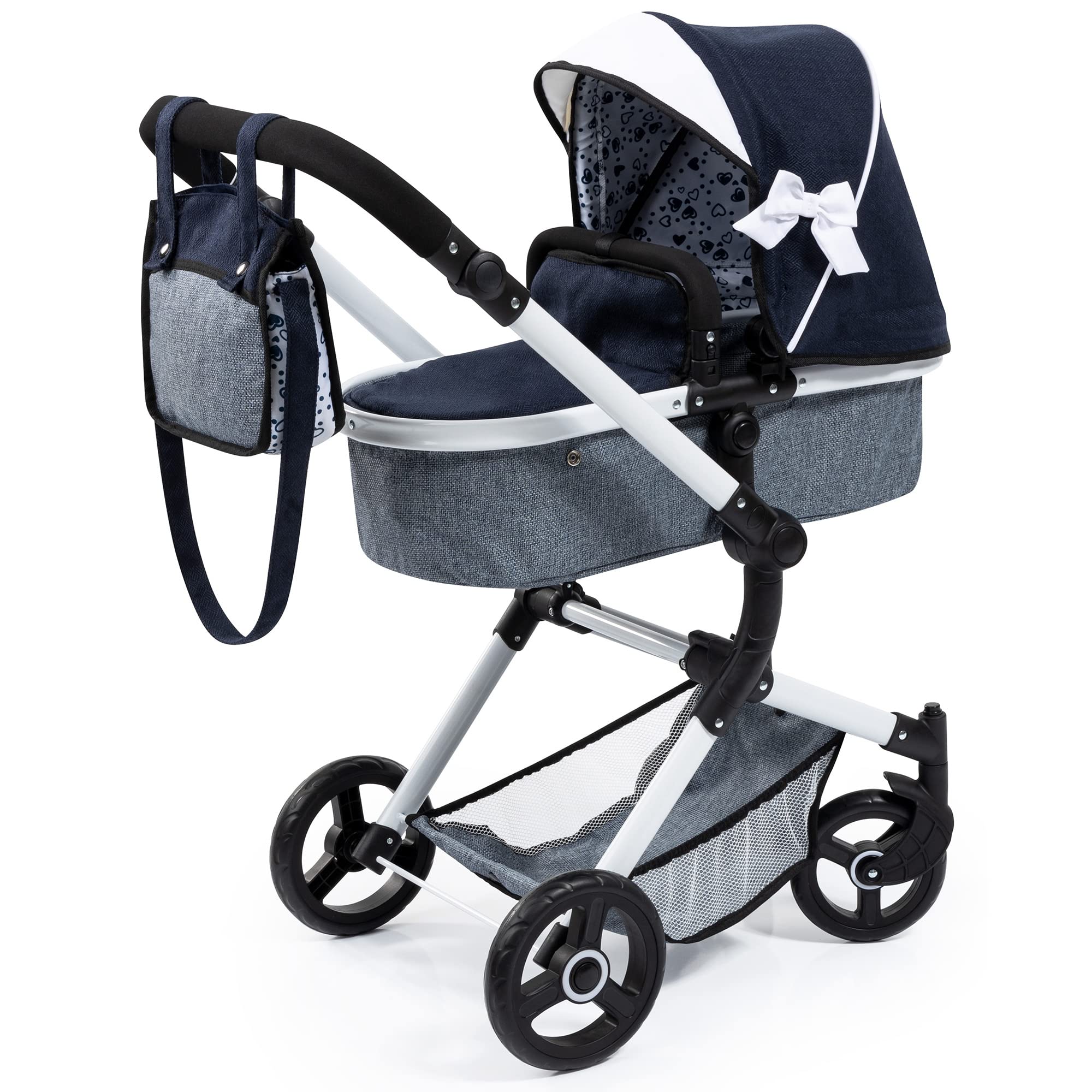 Bayer Design - NEO VARIO - DOLL PRAM BLACK & WHITE