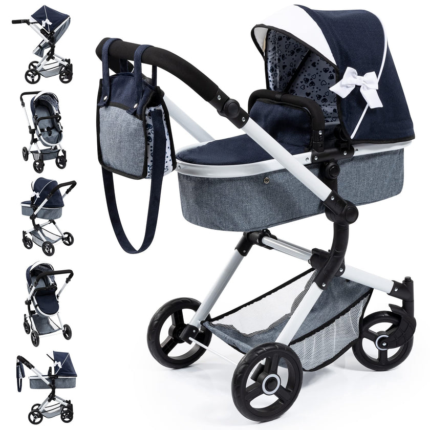 Bayer Design - NEO VARIO - DOLL PRAM BLACK & WHITE