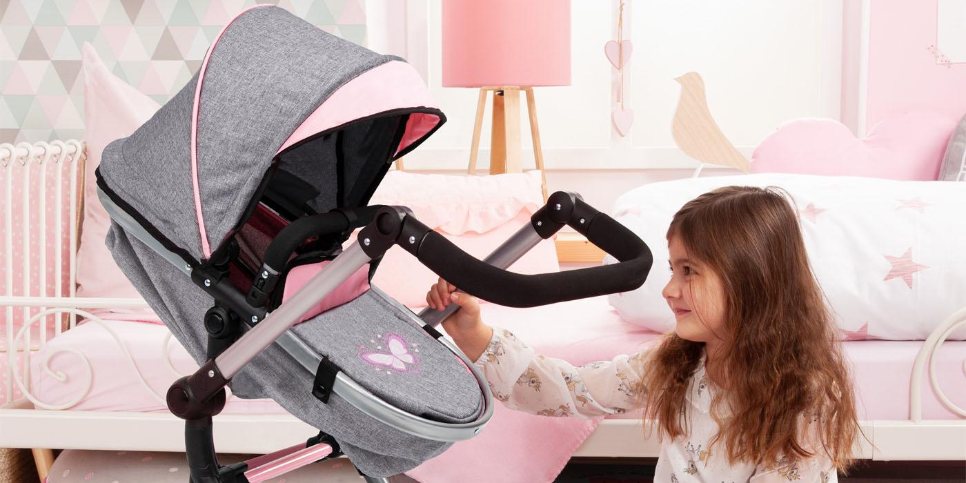 Bayer Design - Neo Vario - Dolls Pram - Butterfly
