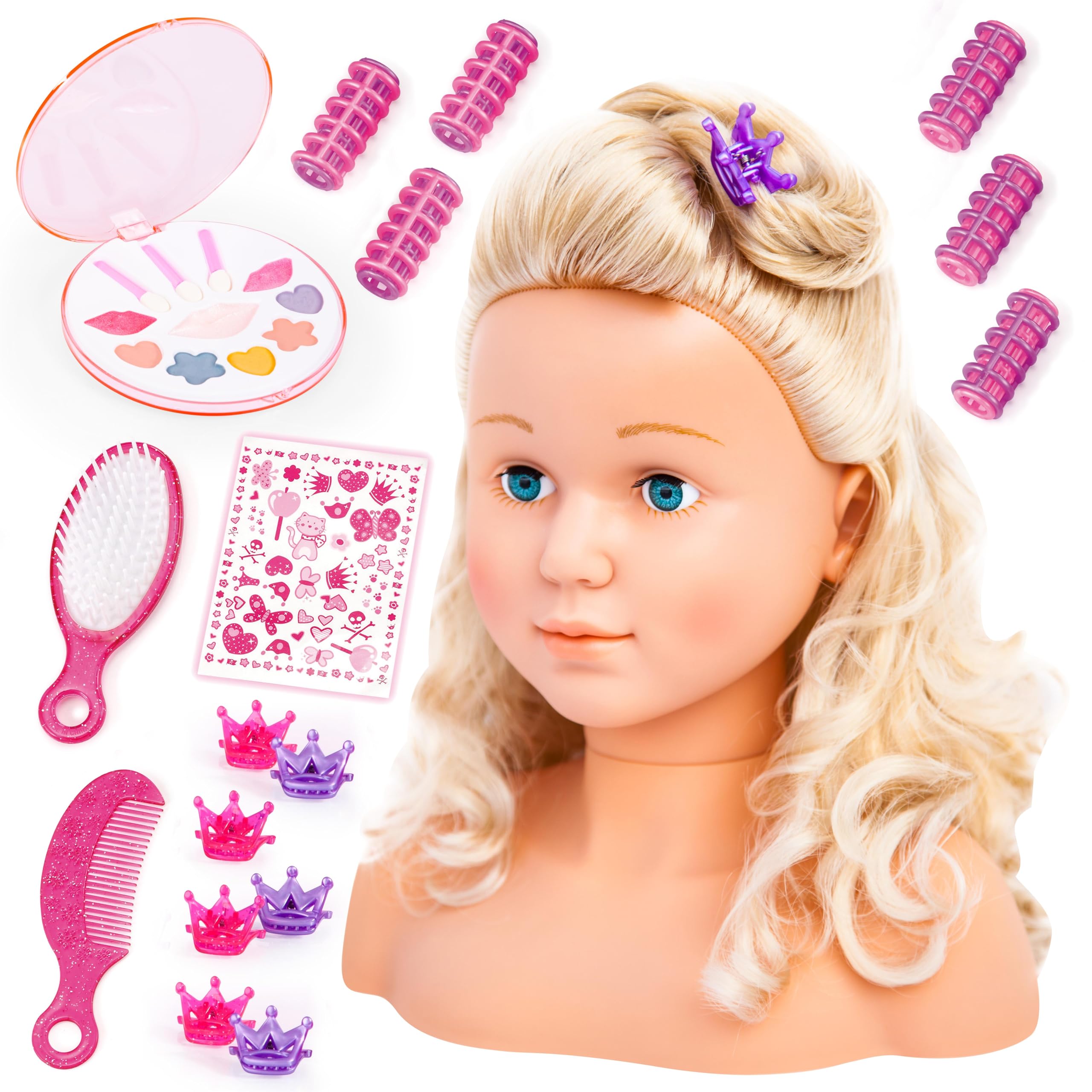 Bayer Design - SUPER MODEL - STYLING HEAD WITH MAKEUP - 27cm