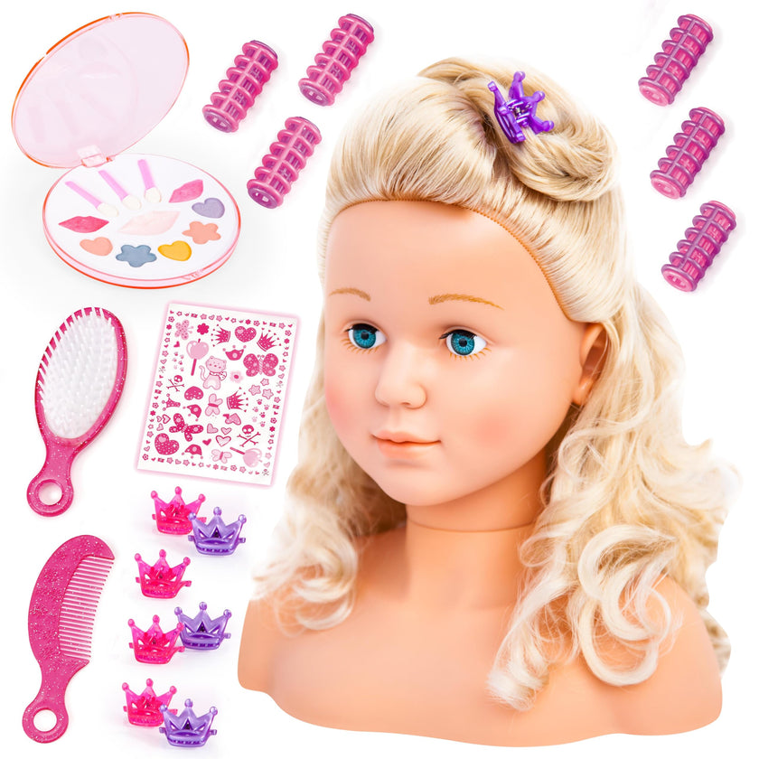 Bayer Design - SUPER MODEL - STYLING HEAD WITH MAKEUP - 27cm