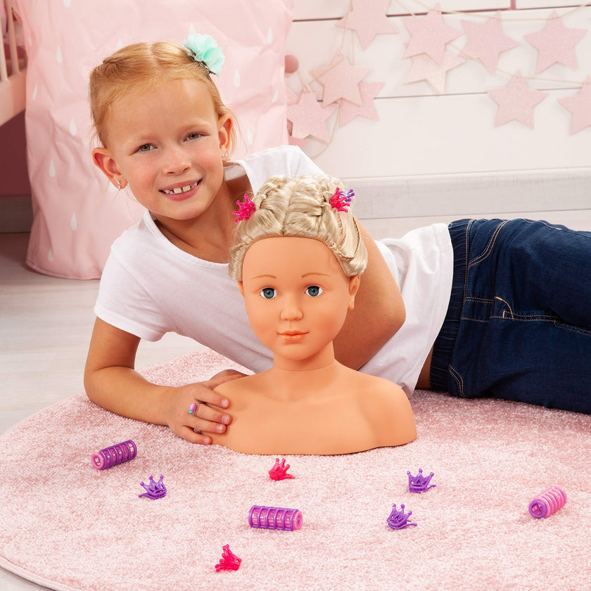 Bayer Design - SUPER MODEL - STYLING HEAD WITH MAKEUP - 27cm