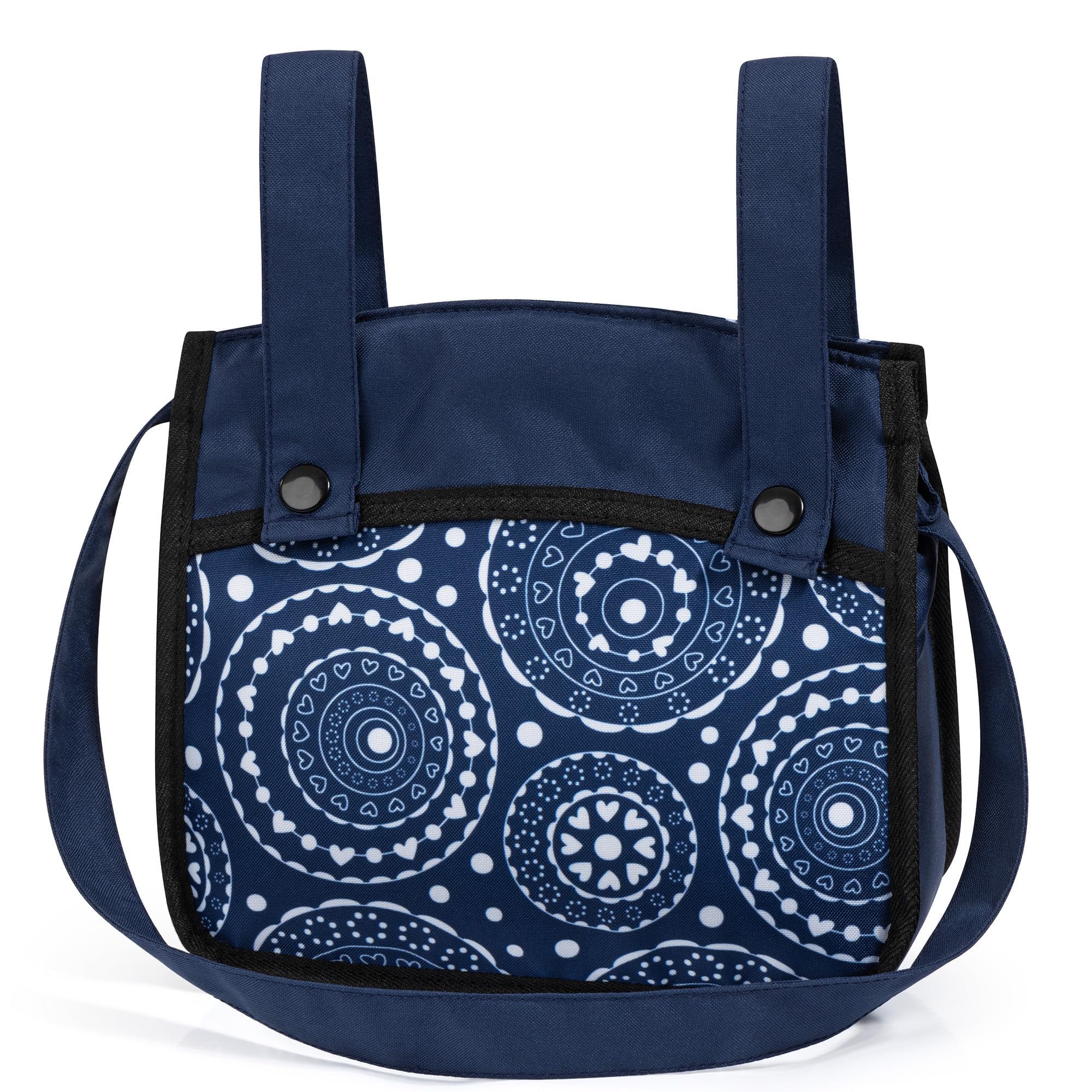 Bayer Design - XEO - DOLL PRAM BLUE WITH WHITE PATTERNS