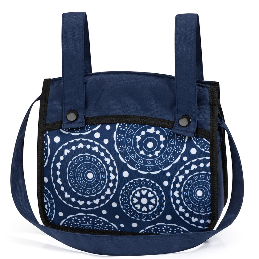 Bayer Design - XEO - DOLL PRAM BLUE WITH WHITE PATTERNS