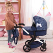Bayer Design - XEO - DOLL PRAM BLUE WITH WHITE PATTERNS