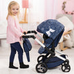 Bayer Design - XEO - DOLL PRAM BLUE WITH WHITE PATTERNS