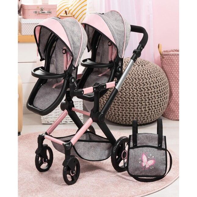 Bayer Design - Xeo Twin - Doll Pram - Grey