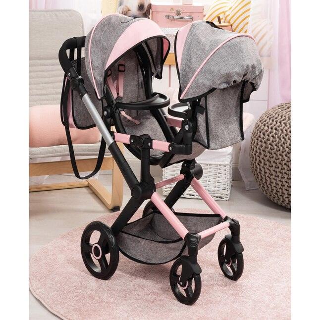 Bayer Design - Xeo Twin - Doll Pram - Grey