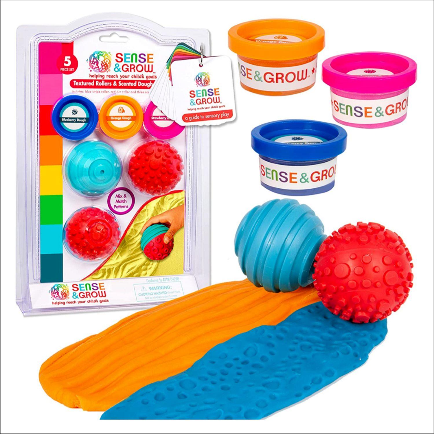 Be Amazing Toys - Sense and Grow - Rouleaux texturés et pâte à modeler parfumée