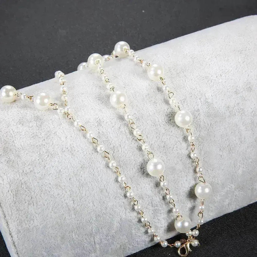 Beach Anklet Simple Multilayer Pearl Yoga