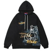 Bear Graphic Print Hoodie