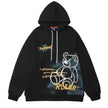 Bear Graphic Print Hoodie