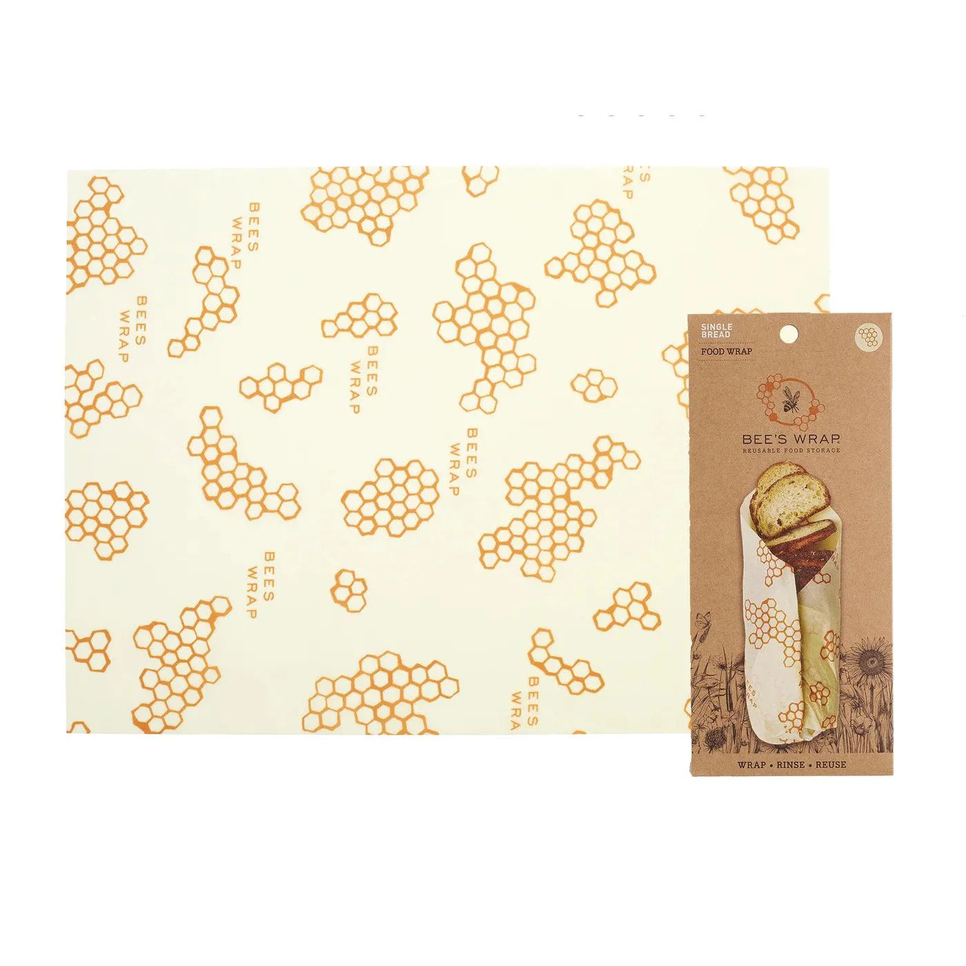 Bees Wrap - Papier ciré pour pain en forme de ruche 43X58cm/17X23