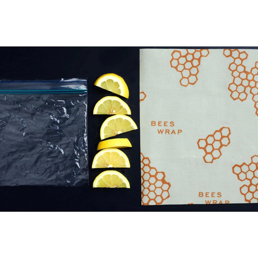 Bees Wrap - Bee-Hive Wrap Set 3/St Assorted Sizes Honeycomb