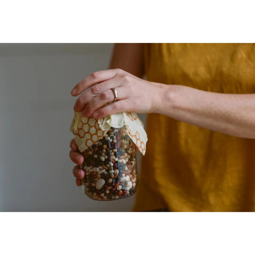 Bees Wrap - Bee-Hive Wrap Set 3/St Assorted Sizes Honeycomb