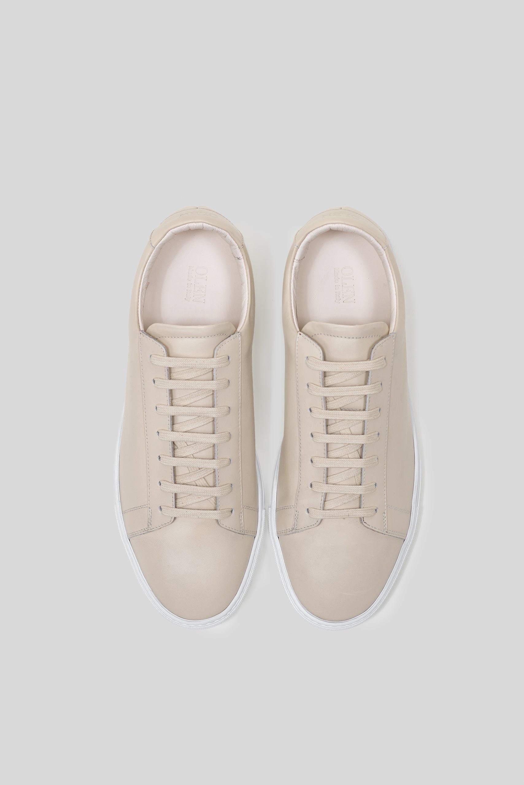 Beige Calfskin Città Sneaker