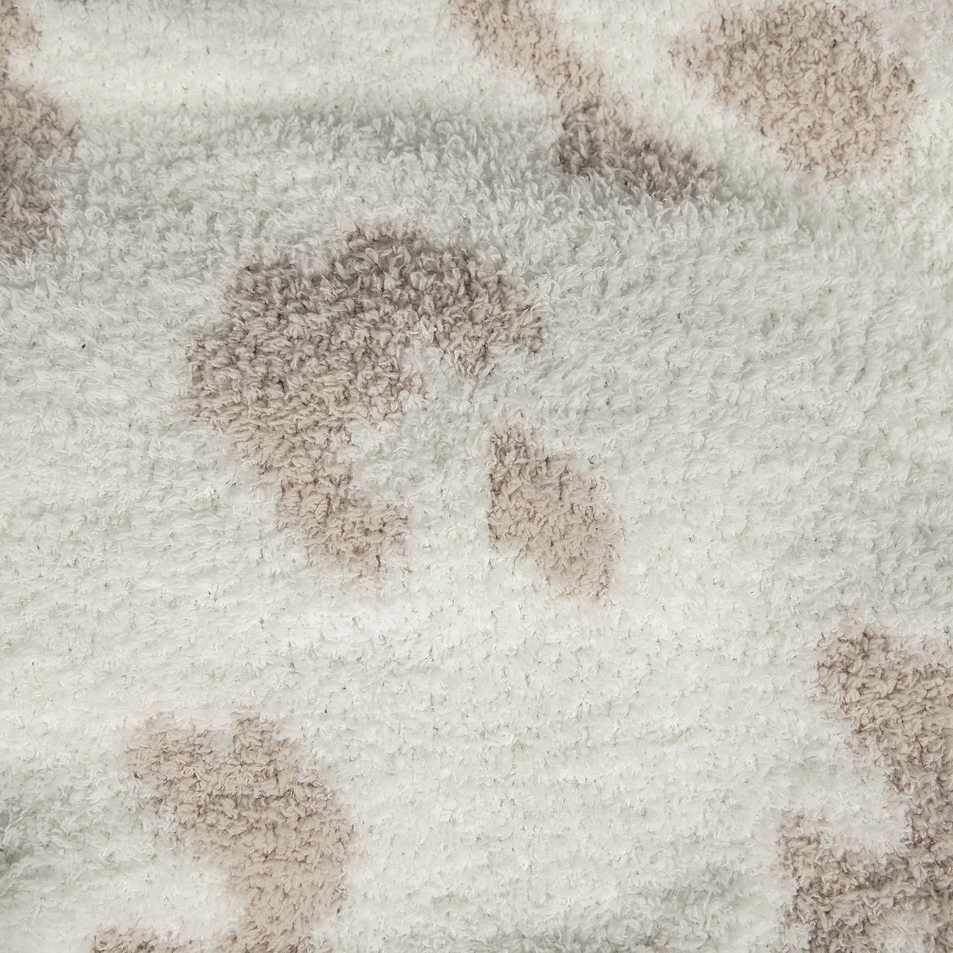 Blushing Beige & White Cow Print Throw