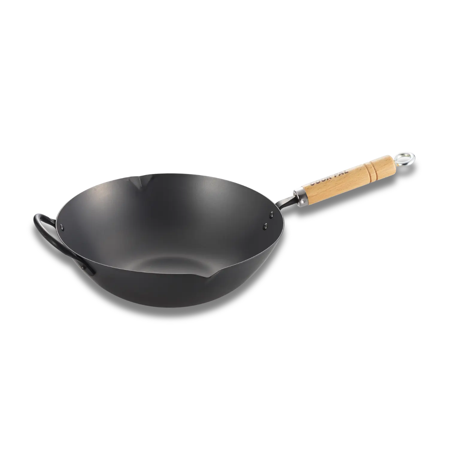 YOSHIKAWA Cook-Pal Ren Nitrided Carbon Steel Beijing Wok 30CM – JAPAN