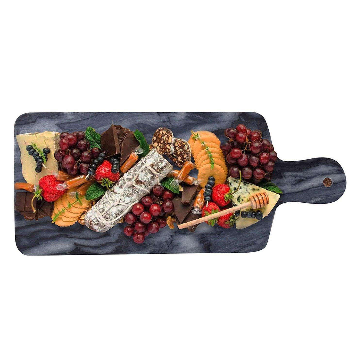 Bel-Air - Grey Marble Rectangle Cheese Board with handle