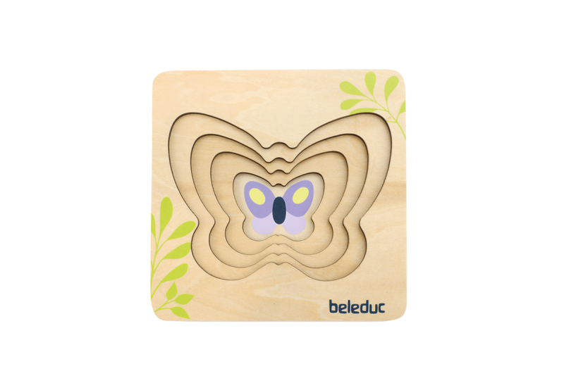Beleduc - Puzzle à Couches - Papillon