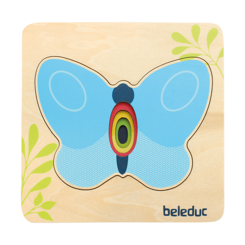 Beleduc - Puzzle à Couches - Papillon