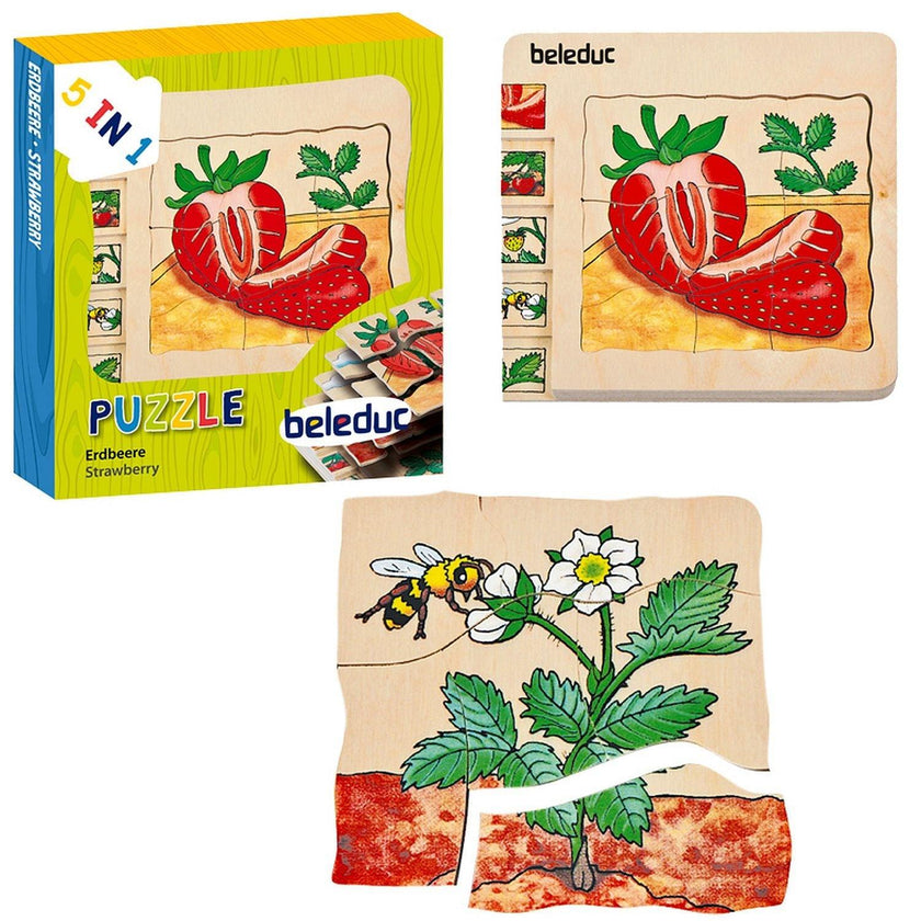 Beleduc - Layer Puzzle - Strawberry