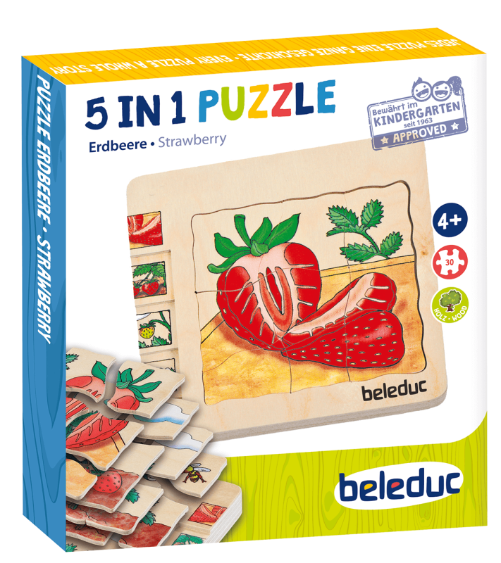 Beleduc - Layer Puzzle - Strawberry