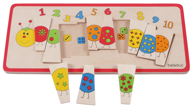 Beleduc - Matching Puzzle - Caterpillar