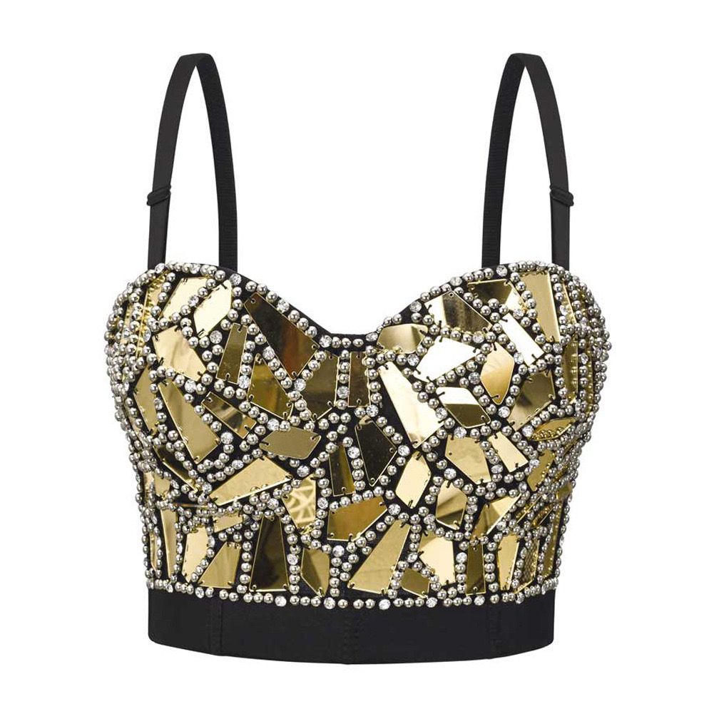 Golden Glow Party Top