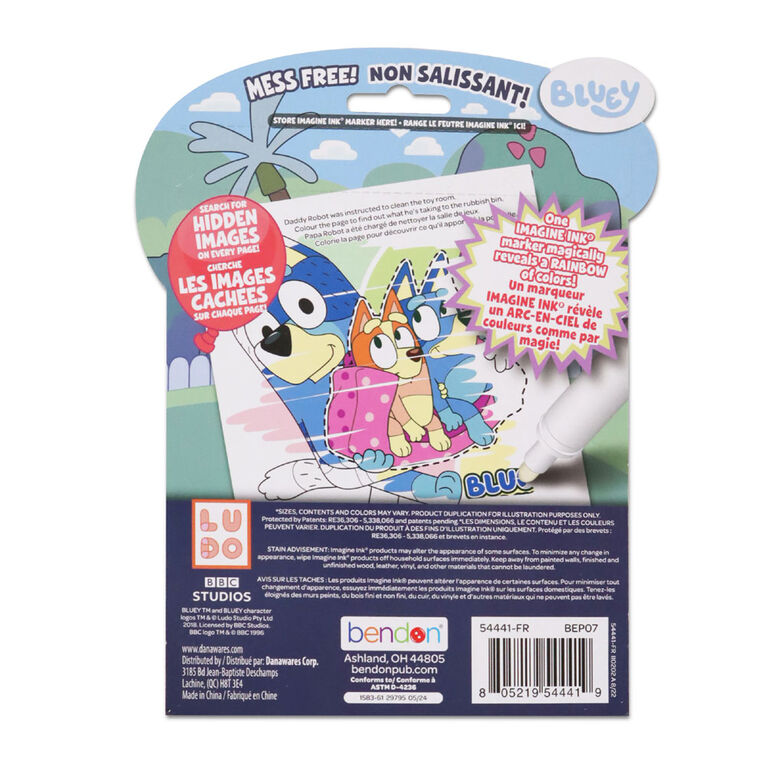 Bendon - BLUEY - IMAGINE INK MAGIC INK PICTURES - BILINGUAL