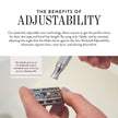 Rockwell 6S Stainless Steel Adjustable DE Safety Razor - Matte Stainless (6 Settings)