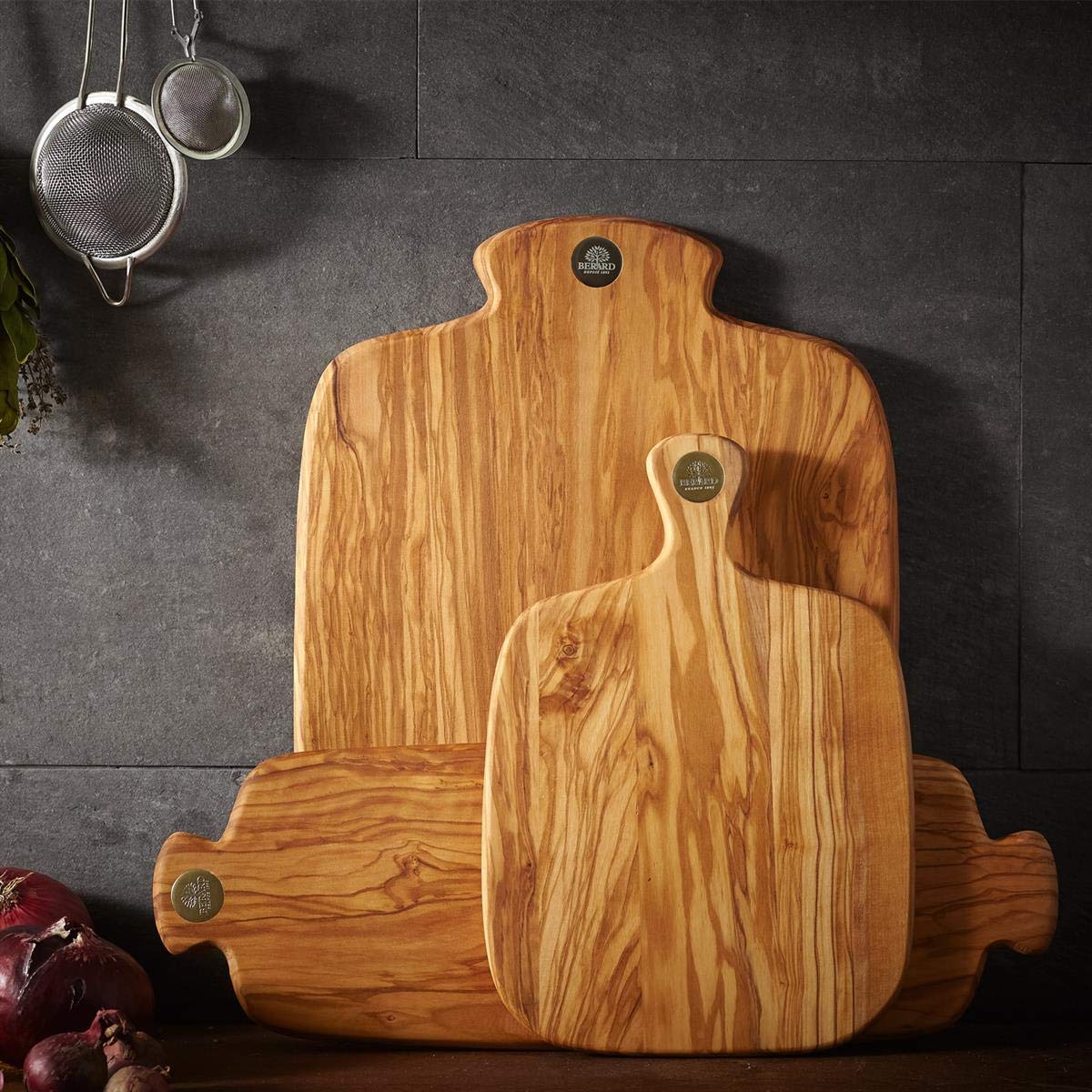 Berard - Cutting Board RACINE Large 40x30x1.7cm Olive Wood