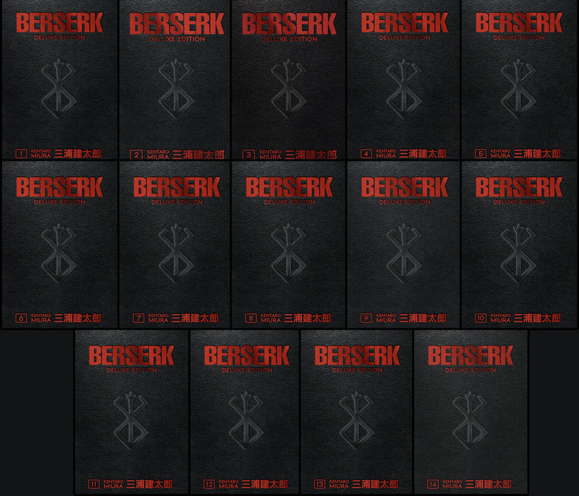 Berserk Deluxe Edition Manga Set (Vols. 1-14)