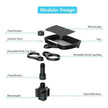 Car Cup Holder Tray with Phone Mount – Dual Drink Holder & Food Tray Car Organizer