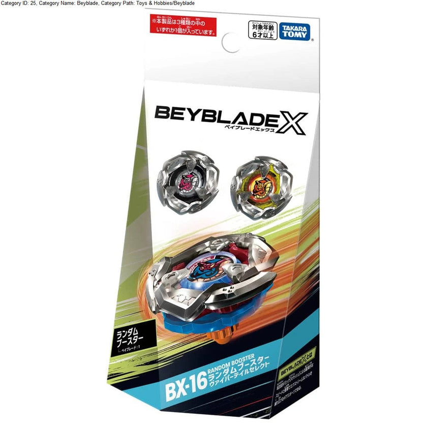 Takara Tomy Beyblade X Starter Set - BX-16 Random Booster Viper Tail Select