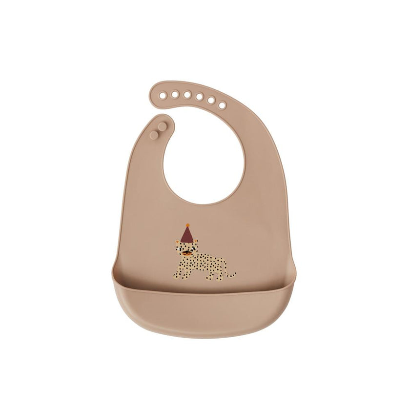 Bib Leopard - Pack of 2 - Rose