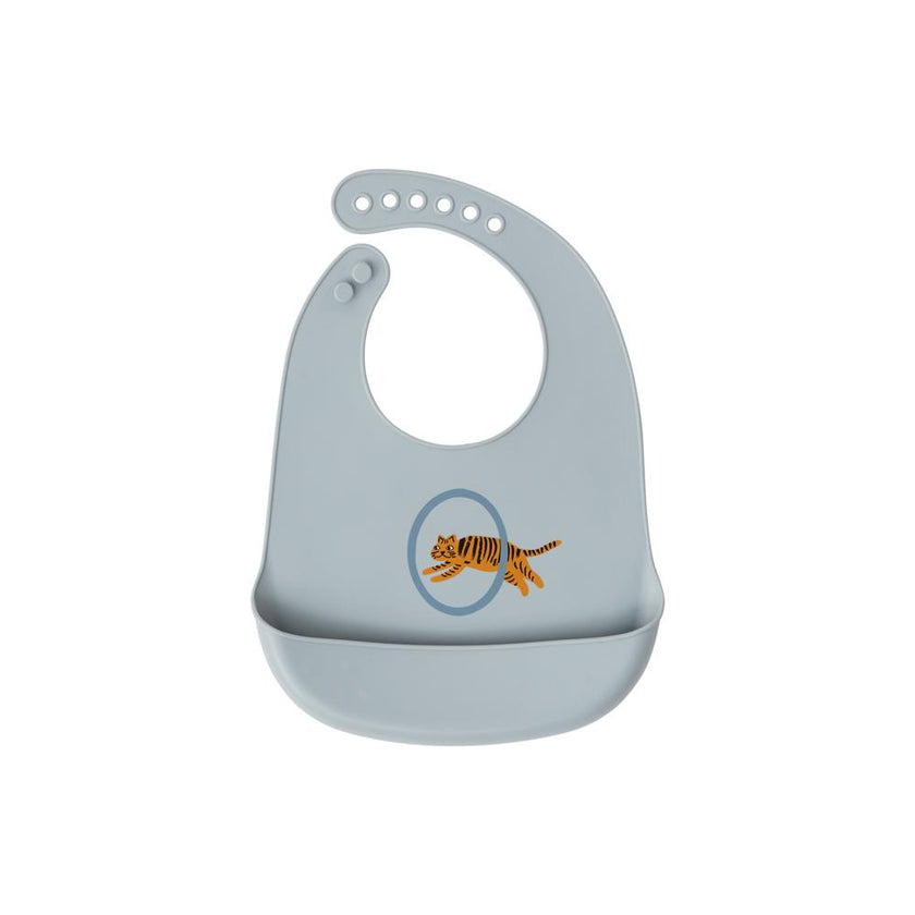 Bib Tiger - Pack of 2 - Pale Blue