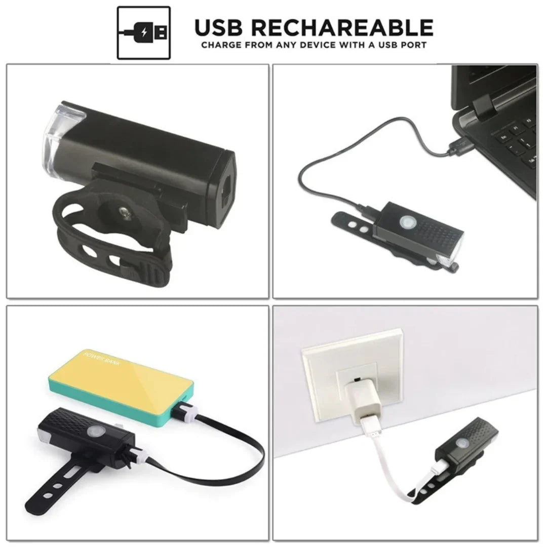 AO LED Rechargeable Bicycle Headlight