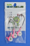 🍁Big Sky Titan 3/8oz Heavy Duty Jig Heads Glow 3/pack