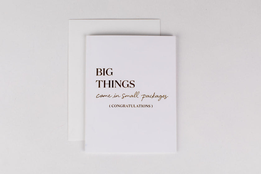 Big Things Small Packages