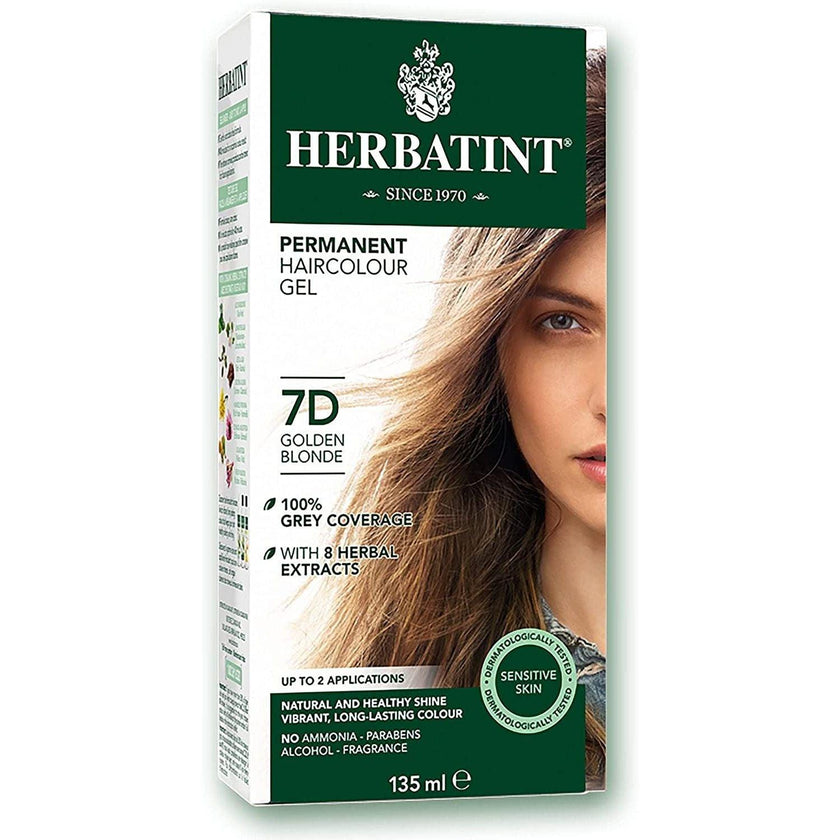 BioForce - Herbatint - Teinture capillaire permanente - D7 Blond doré - 135ml