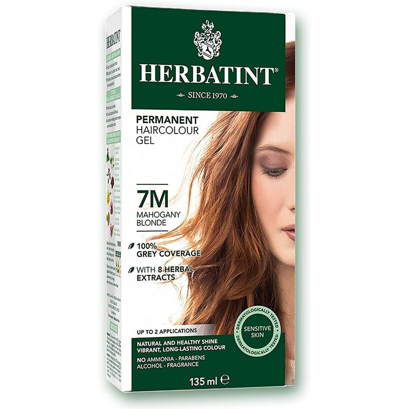 BioForce - Herbatint - Permanent Hair Color - M7 Mahogany Blonde - 135ml