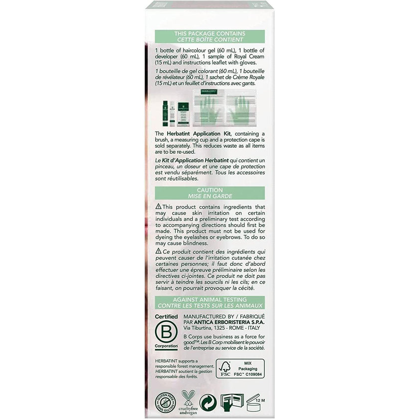BioForce - Herbatint - Permanent Hair Color - N1 Black - 135ml