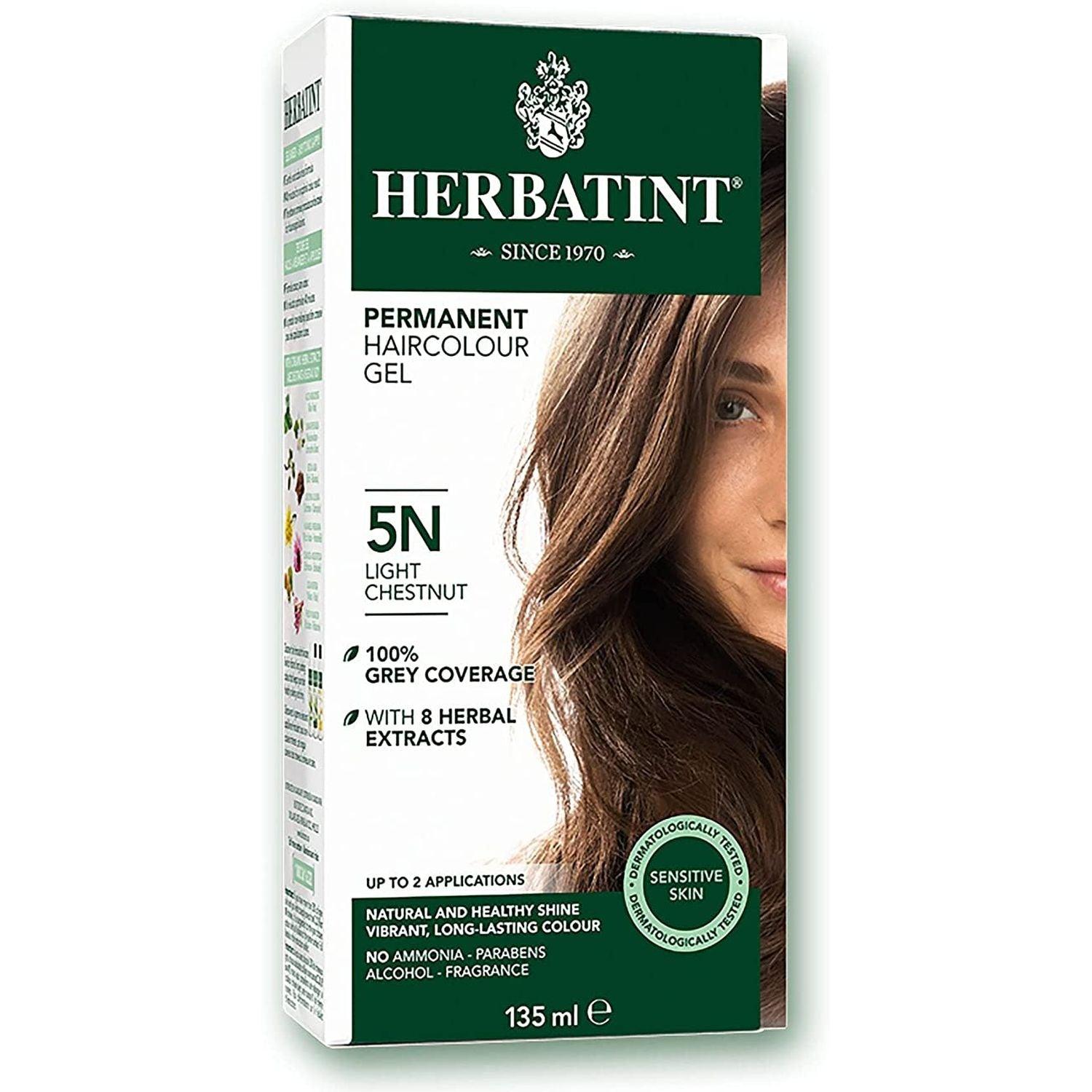 BioForce - Herbatint - Permanent Hair Color - N5 Light Chestnut - 135ml