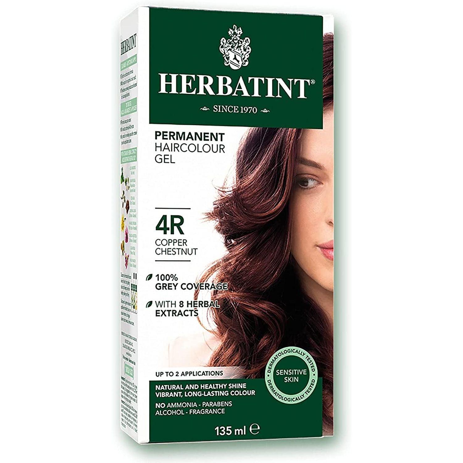 BioForce - Herbatint - Permanent Hair Color - R4 Copper Chestnut - 135ml