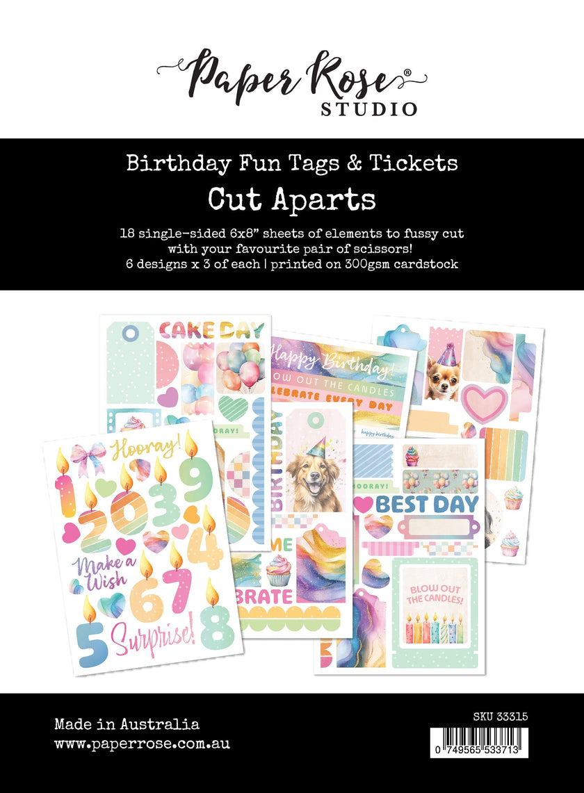 Birthday Fun Tags & Tickets Cut Aparts 33315