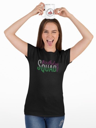 Birthday Squad Rhinestone Shirt – Sparkly Party Bling Tee | Blingdazzel