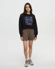 Framed Haitian Blooms Oversized Crop Crew